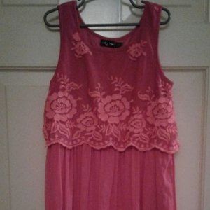 Girls Ruby Rox L Red Dress NWOT
